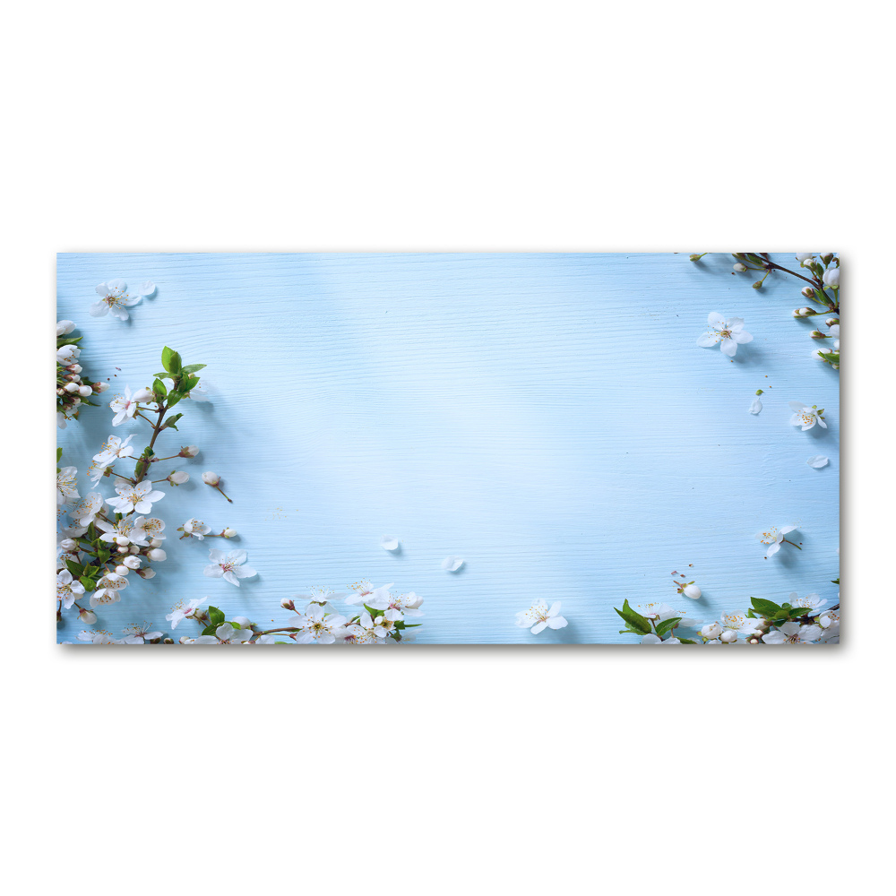 Tableau photo sur verre Fond de fleurs de cerisier