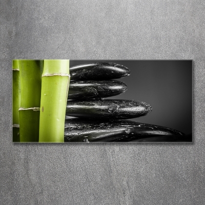 Tableau en verre Bambou