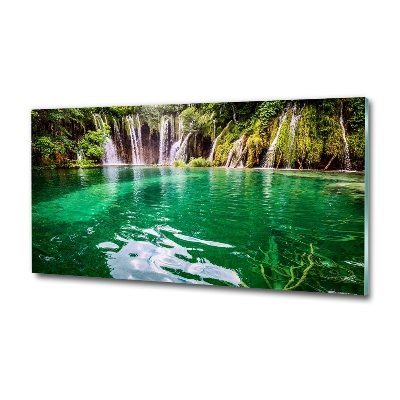 Tableau sur verre Lac Plitvice