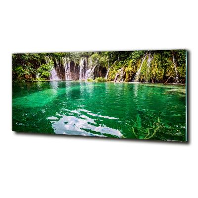 Tableau sur verre Lac Plitvice