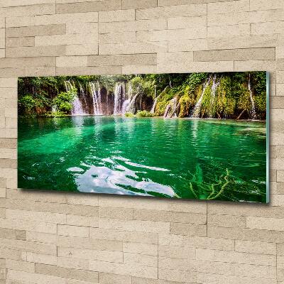 Tableau sur verre Lac Plitvice