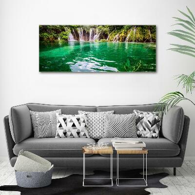 Tableau sur verre Lac Plitvice