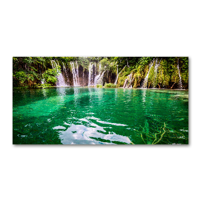 Tableau sur verre Lac Plitvice