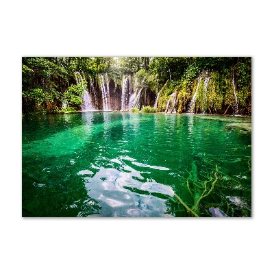 Tableau sur verre Lac Plitvice