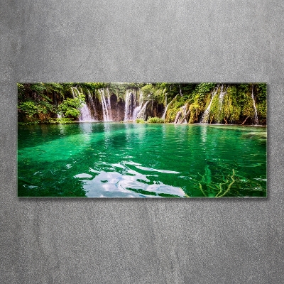 Tableau sur verre Lac Plitvice