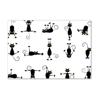 Tableau imprimé sur verre Illustration de chats