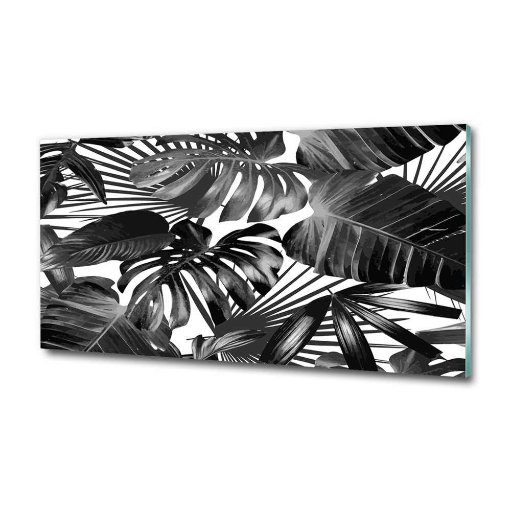 Tableau en verre Feuilles tropicales