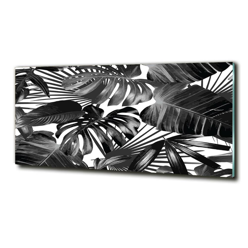 Tableau en verre Feuilles tropicales