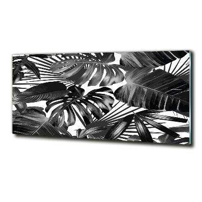 Tableau en verre Feuilles tropicales