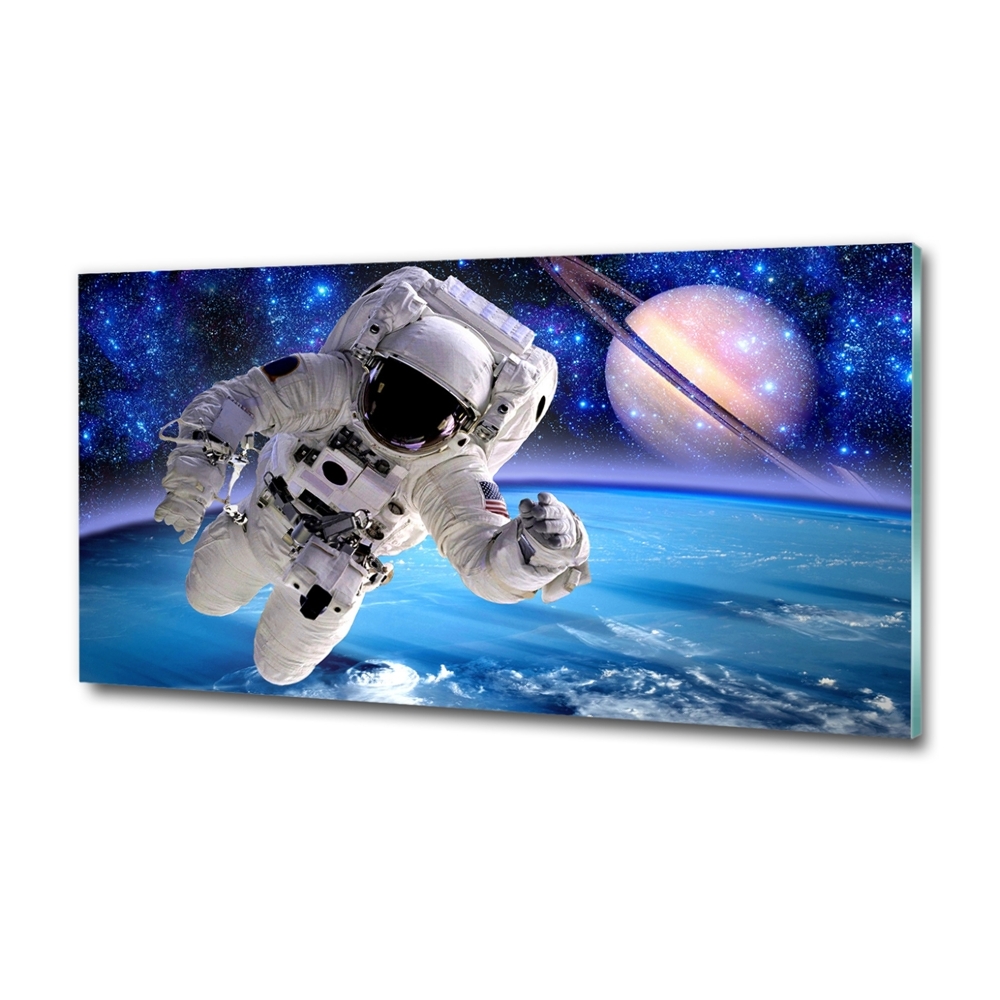 Tableau photo sur verre Astronaute