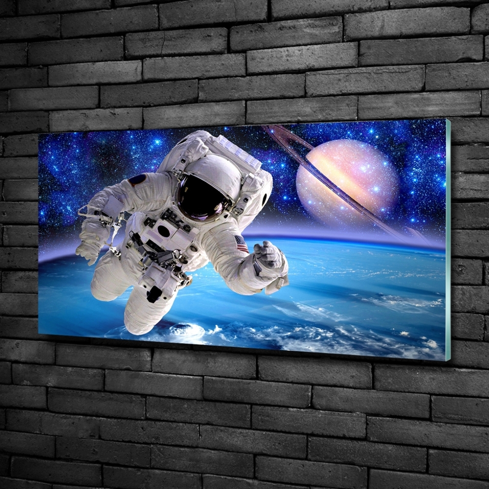 Tableau photo sur verre Astronaute