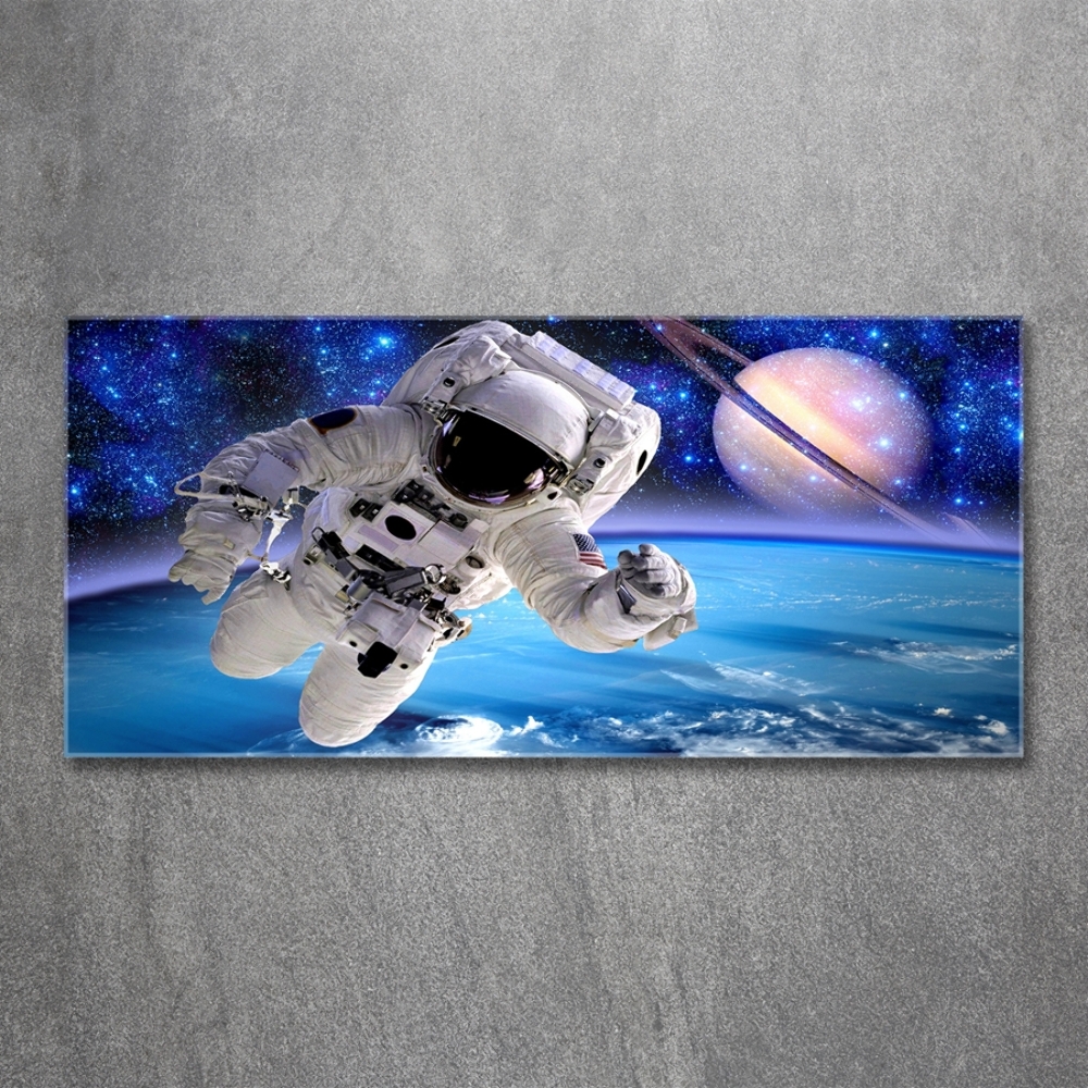 Tableau photo sur verre Astronaute