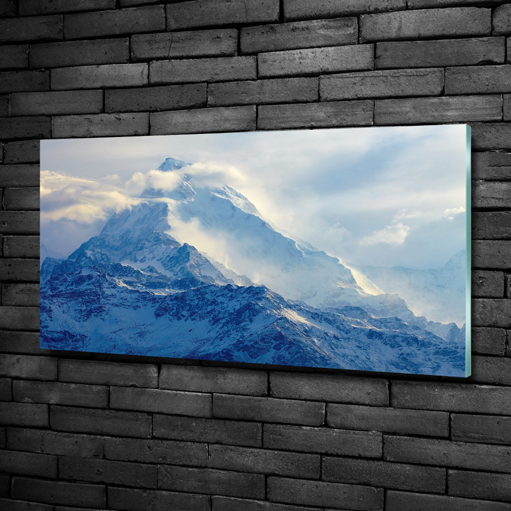 Tableau photo sur verre Sommet de montagne