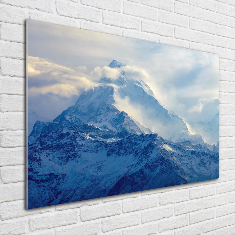 Tableau photo sur verre Sommet de montagne