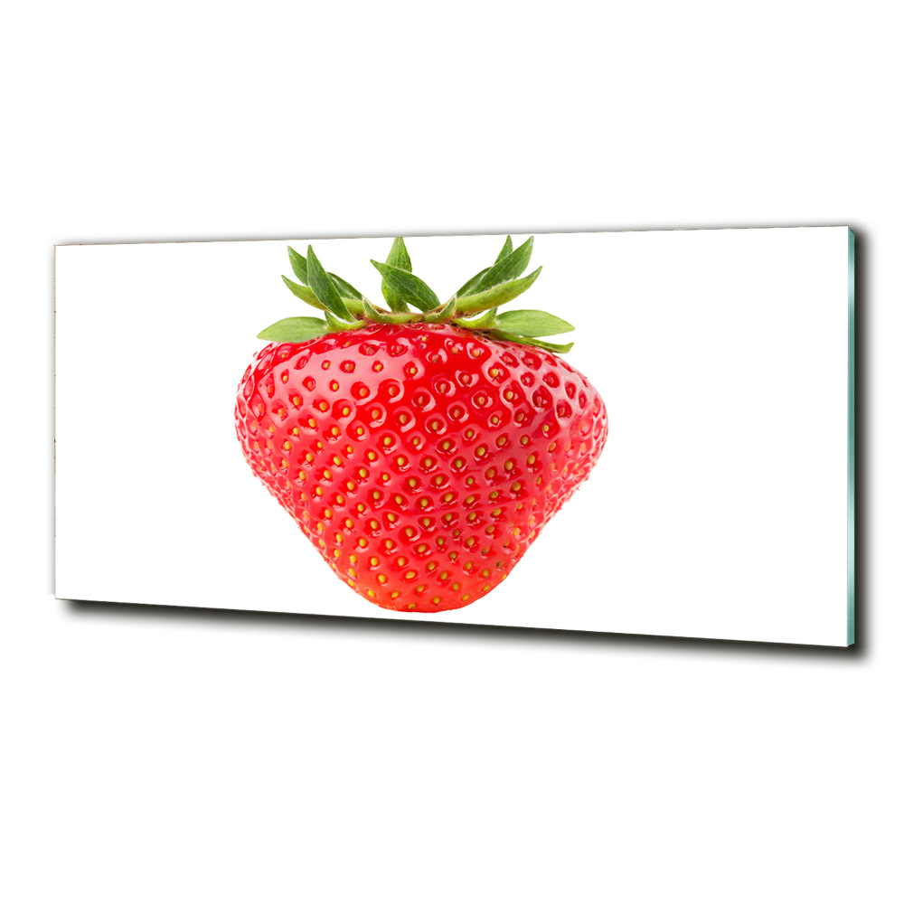 Tableau sur verre Fraise