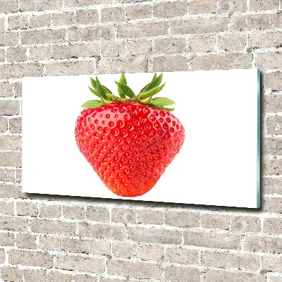 Tableau sur verre Fraise