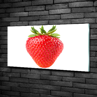 Tableau sur verre Fraise