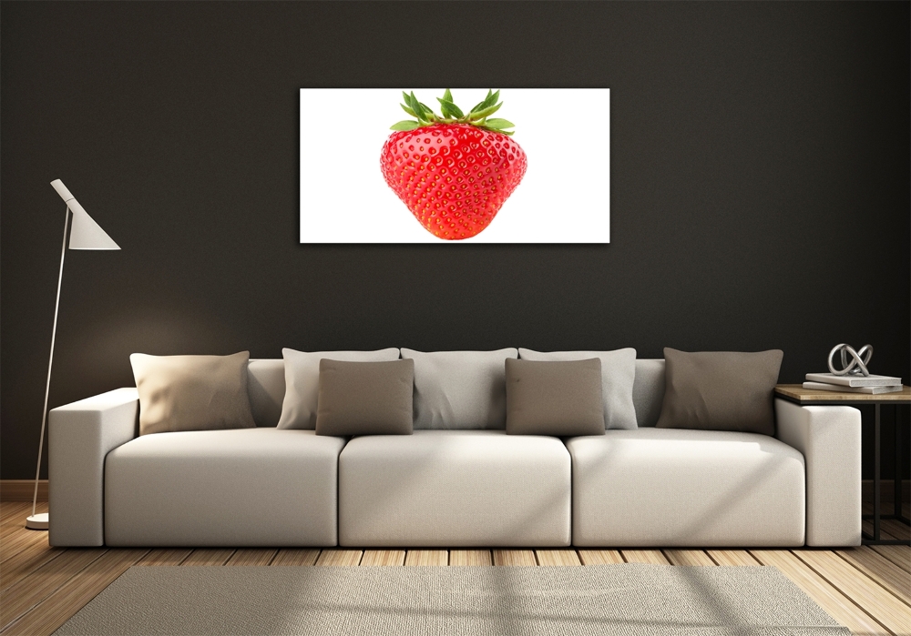 Tableau sur verre Fraise