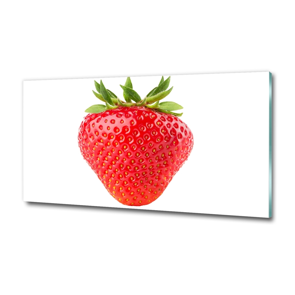 Tableau sur verre Fraise