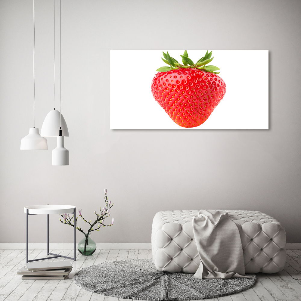 Tableau sur verre Fraise