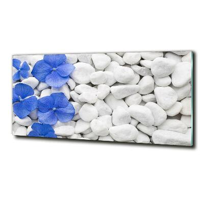 Tableau sur verre Hortensia