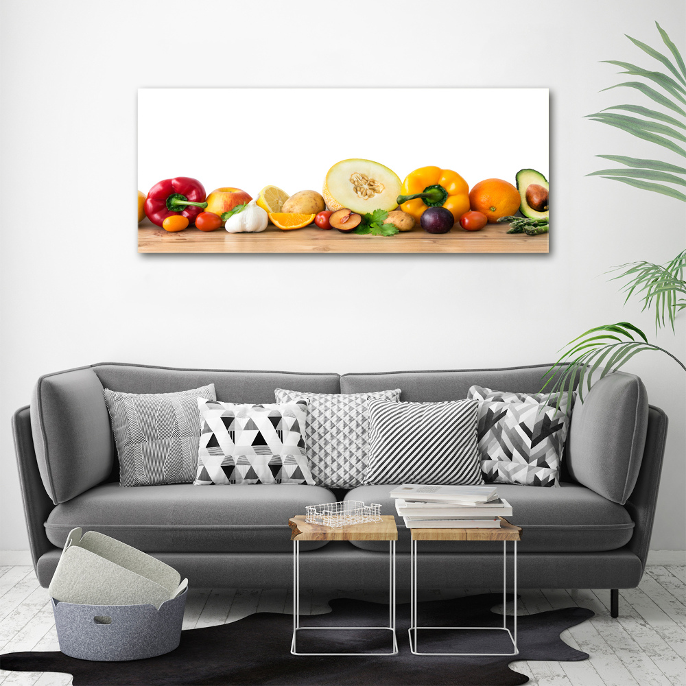 Tableau en verre Fruits et légumes