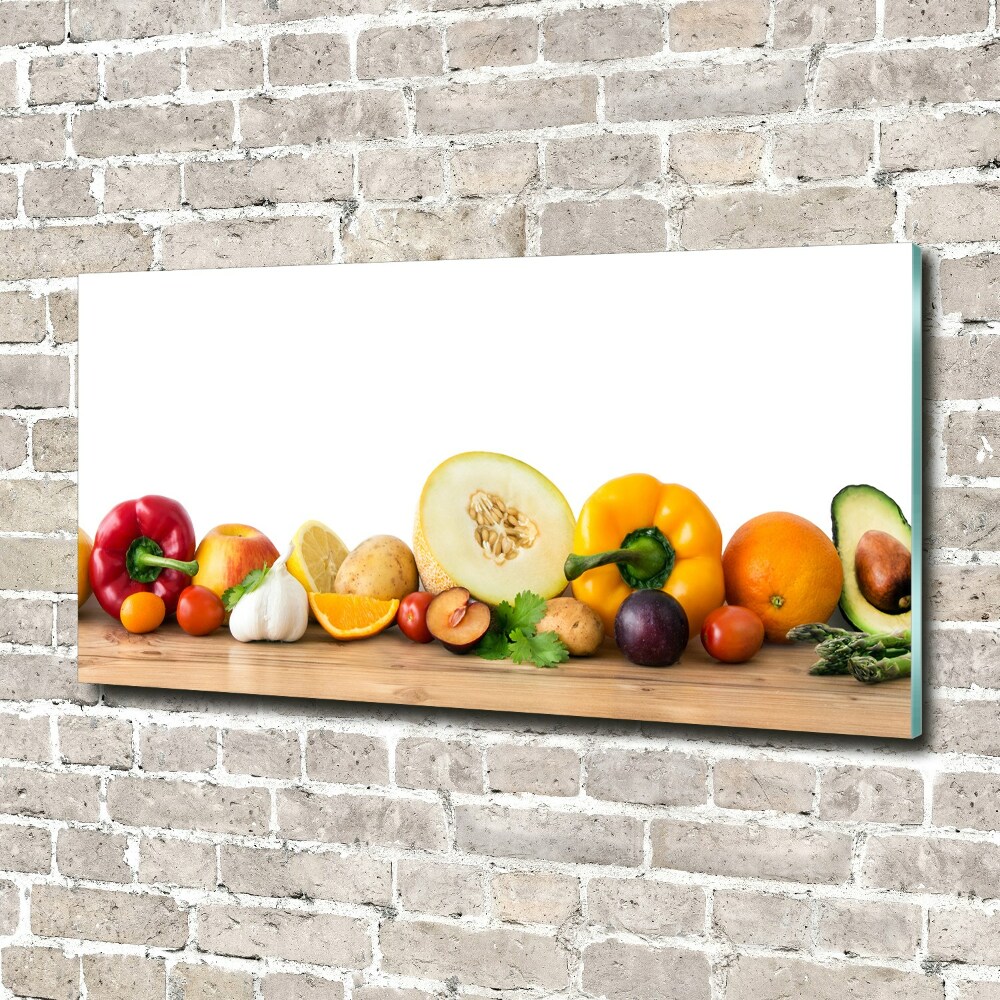 Tableau en verre Fruits et légumes