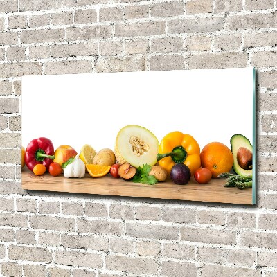 Tableau en verre Fruits et légumes