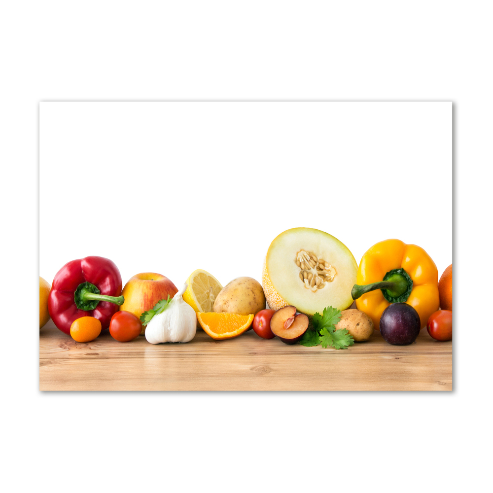 Tableau en verre Fruits et légumes