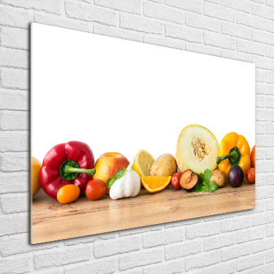 Tableau en verre Fruits et légumes