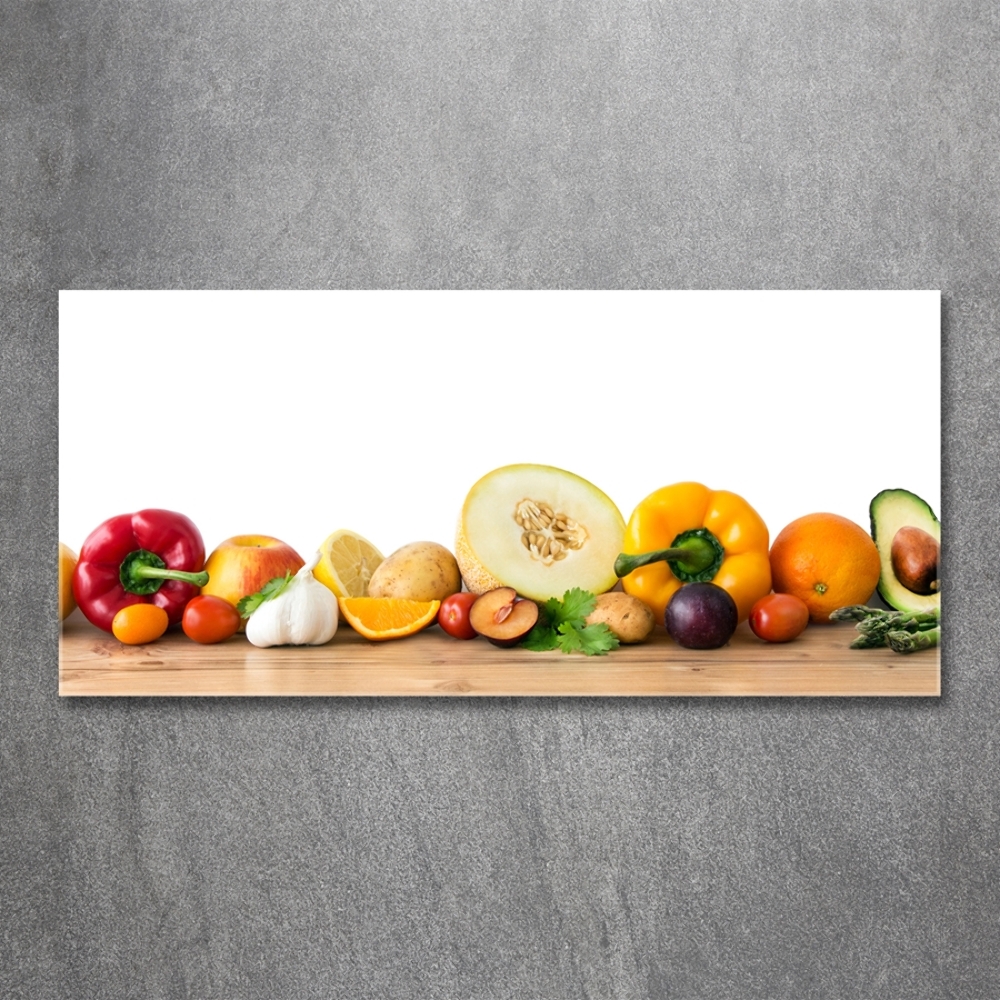 Tableau en verre Fruits et légumes