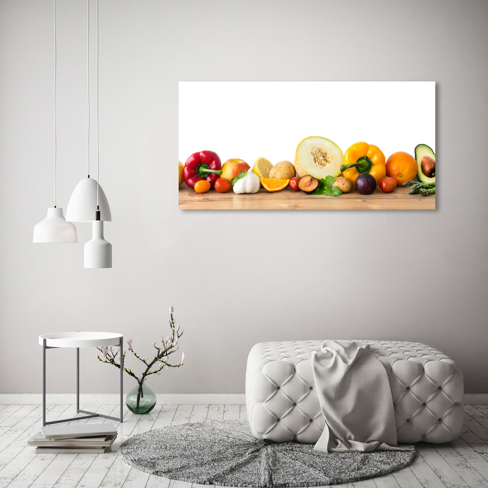 Tableau en verre Fruits et légumes