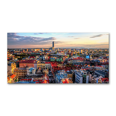 Tableau photo sur verre Panorama de Wrocław