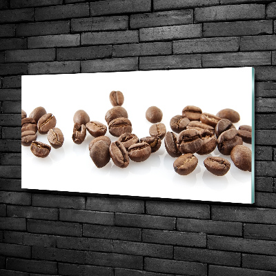 Tableau sur verre Grains de café