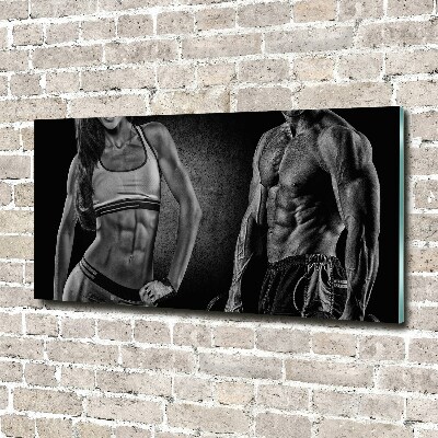 Tableau photo sur verre Construction musculaire