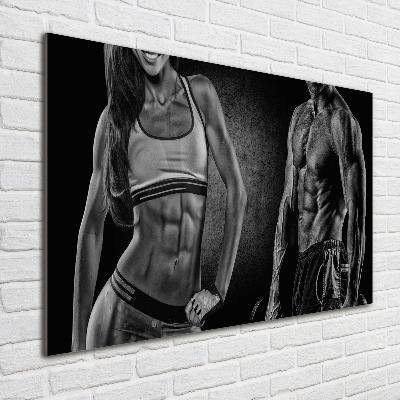 Tableau photo sur verre Construction musculaire