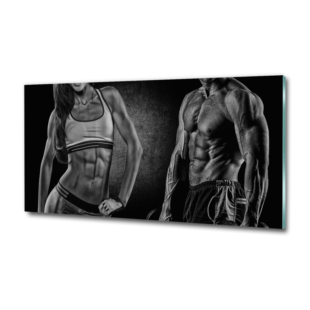 Tableau photo sur verre Construction musculaire