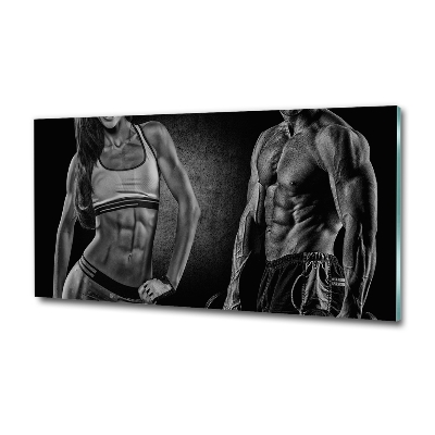 Tableau photo sur verre Construction musculaire