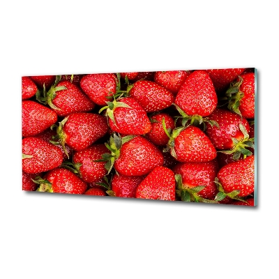 Tableau sur verre Fraises