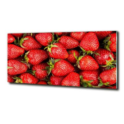 Tableau sur verre Fraises