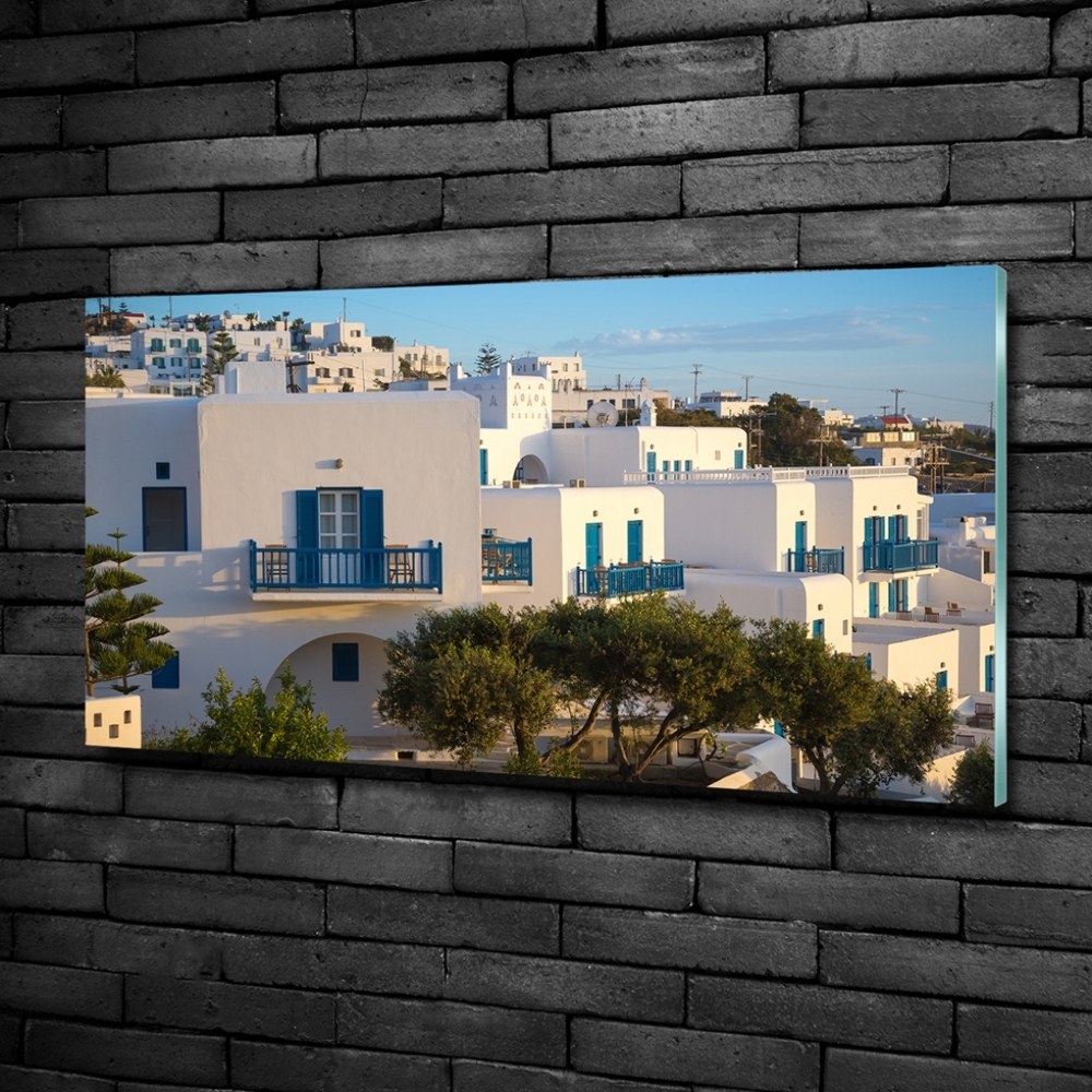 Tableau sur verre Mykonos Grèce