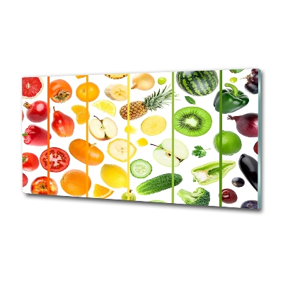 Tableau sur verre Fruits et légumes