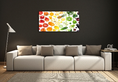 Tableau sur verre Fruits et légumes