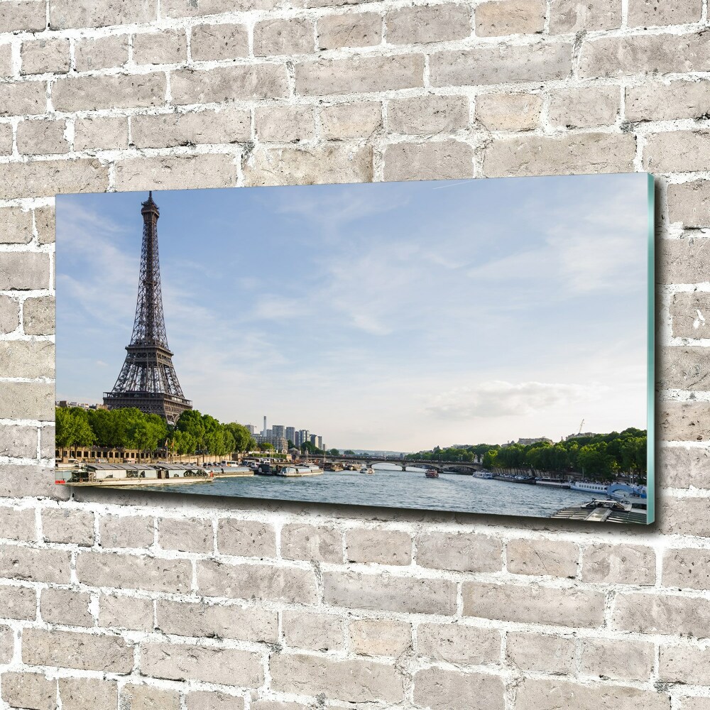 Tableau sur verre Tour Eiffel