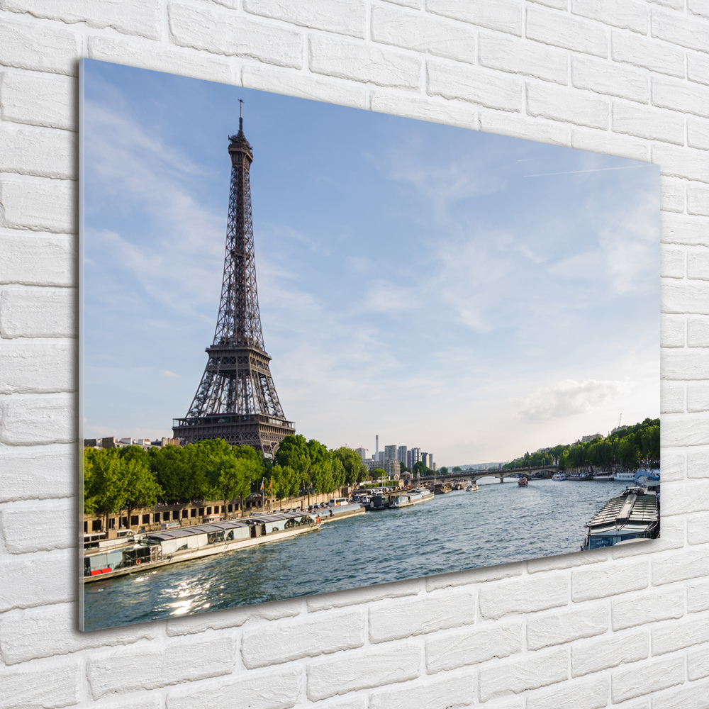 Tableau sur verre Tour Eiffel