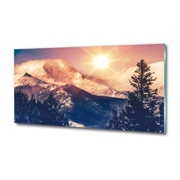 Tableau imprimé sur verre Montagnes du Colorado