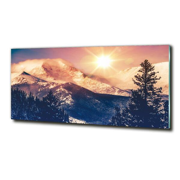 Tableau imprimé sur verre Montagnes du Colorado