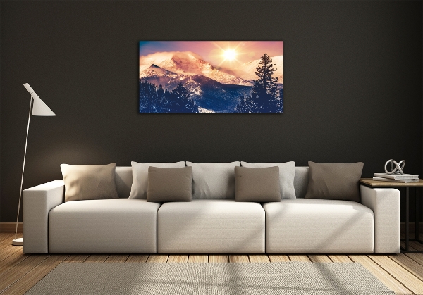 Tableau imprimé sur verre Montagnes du Colorado