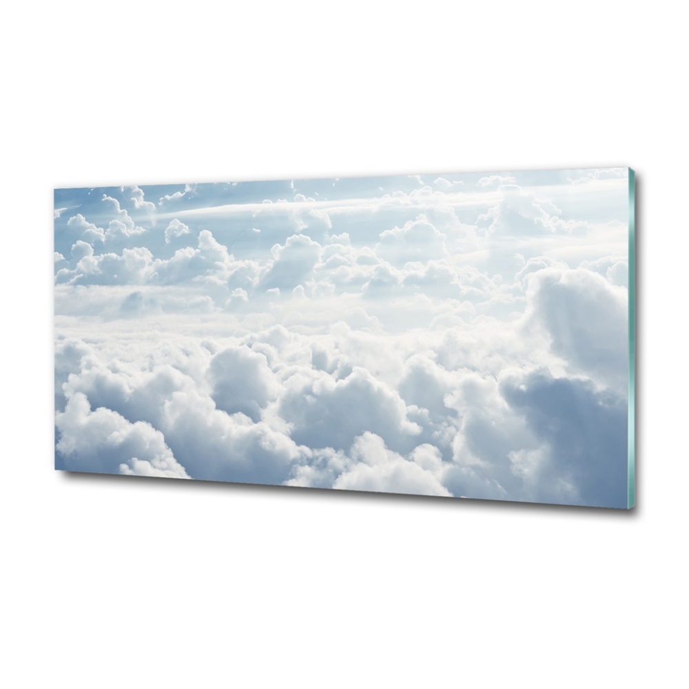 Tableau sur verre Nuages vus d'un œil d'oiseau