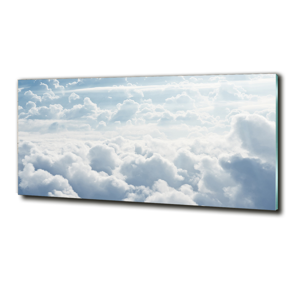 Tableau sur verre Nuages vus d'un œil d'oiseau